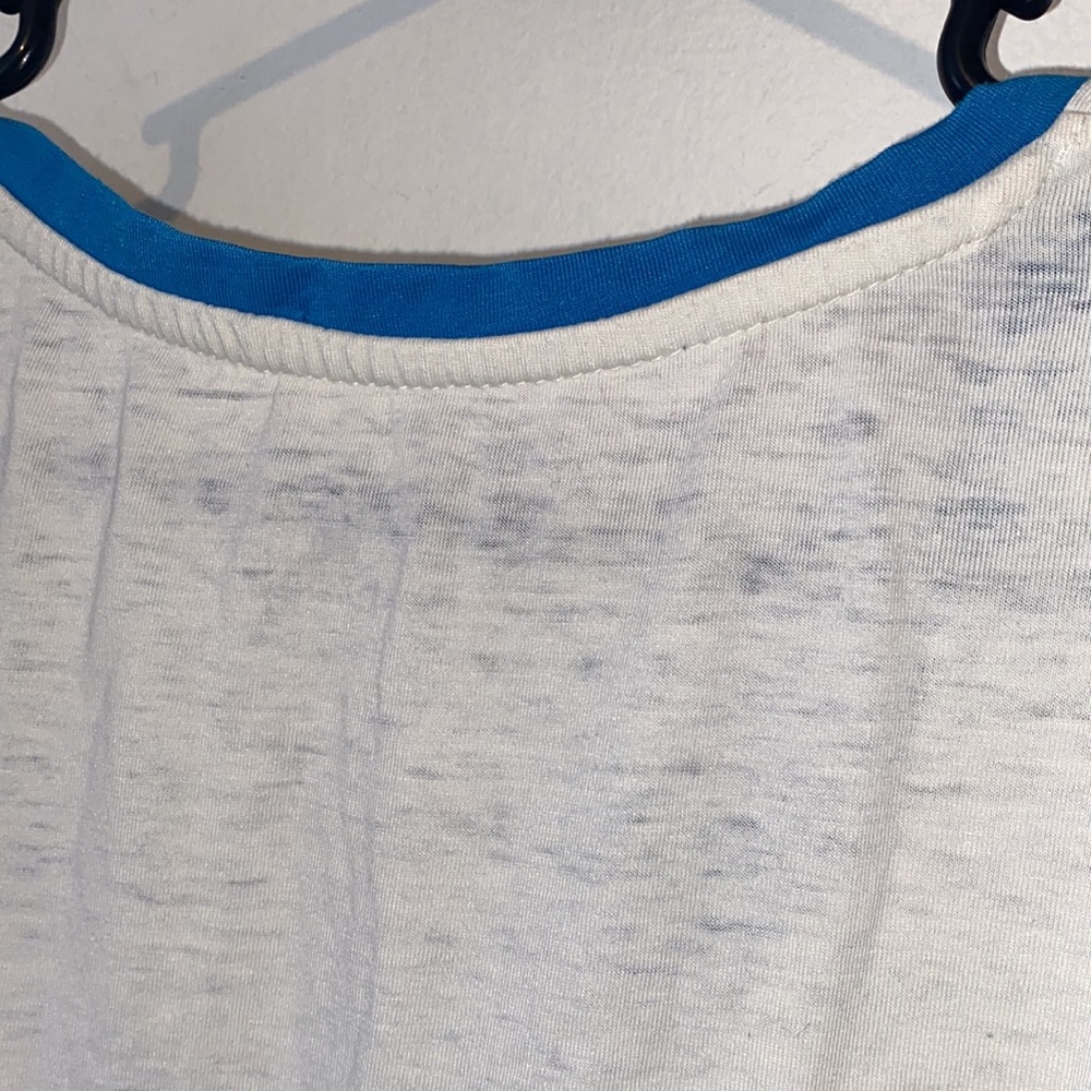Disney Mickey Mouse short sleeve V-neck T-shirt graphic multicolored - Picture 5 of 10